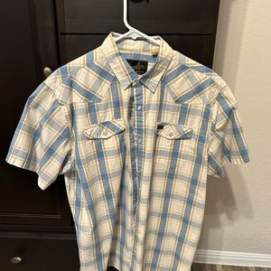 HB short sleeve snap shirt.